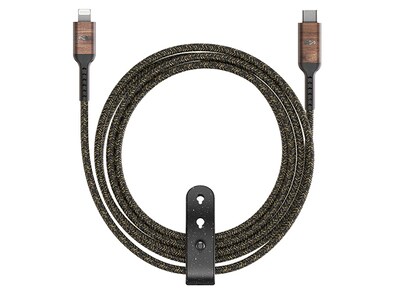 Câble tressé Lightning vers USB C de 1,5 m (5 pi) de Marley - noir et blanc