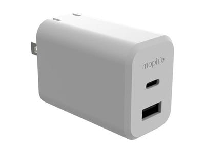 Mophie Dual Adapter USB-A & USB-C PD 42W - White