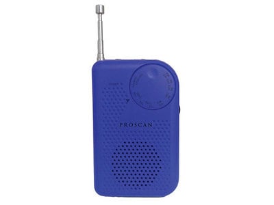 Radio AM/FM Portable PRC100 de Proscan - bleu