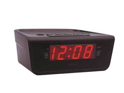 Proscan Alarm Clock with AM/FM Radio - Black