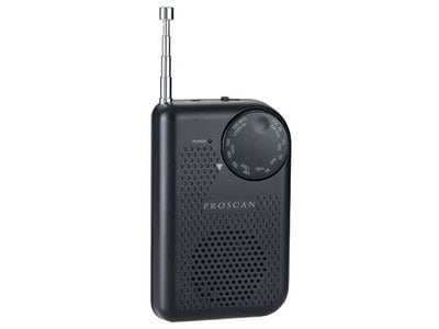 Proscan PRC100 Portable AM/FM Radio - Black