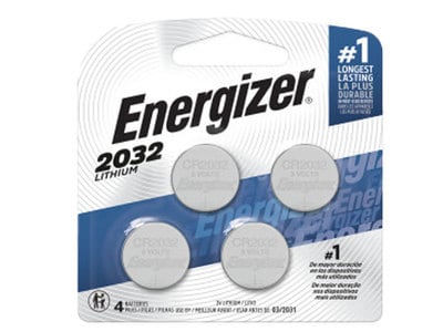 Piles Energizer 2032 (lot de 4), piles bouton au lithium 3 V