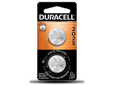 Pile bouton au lithium de 3 V 2025 de Duracell - emballage de 2